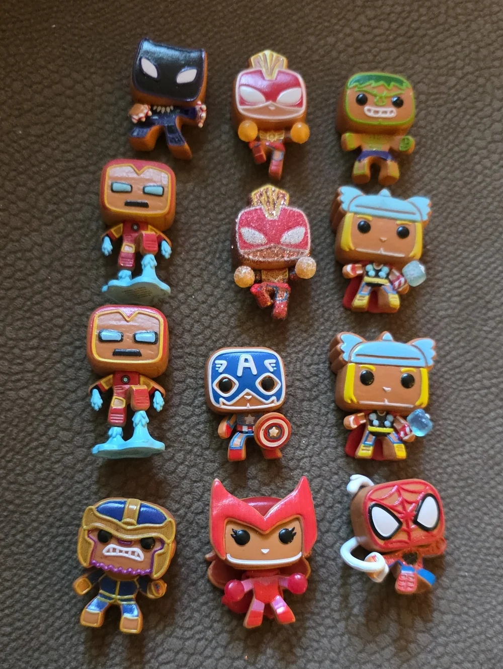 Funko Pop/Marvel Gingerbread Mini Figure Lot Of 12